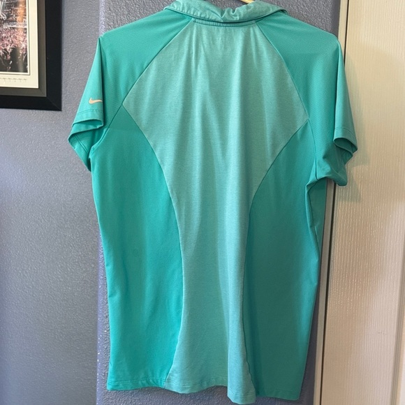 Nike Turquoise and Peach Women's Short Sleeve Top - Picture 5 of 5